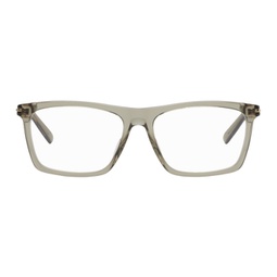 Brown Rectangular Glasses 241451M133003
