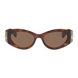 Tortoiseshell Cat-Eye Sunglasses 241451M134012