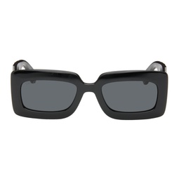 Black Rectangular Sunglasses 241451M134051
