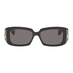Black Rectangular Sunglasses 241451M134095
