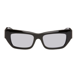Black Rectangular Sunglasses 232451M134043