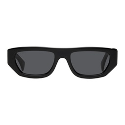 Black Rectangular Sunglasses 222451M134023