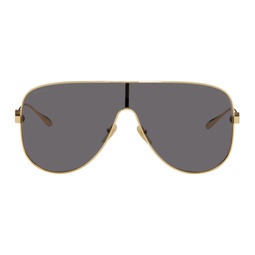 Gold Mask Sunglasses 241451F005017