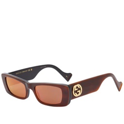 Gucci Eyewear GG0516S Sunglasses Havana & Red