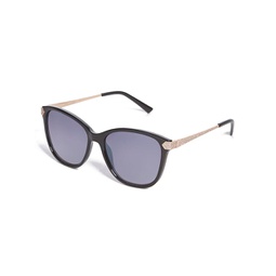 glitter oversize square retro sunglasses