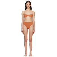 Orange Vintage Hotpants Bikini 221207F105017