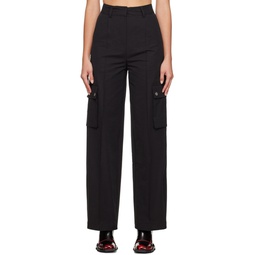 Black Baggy Trousers 232827F087004