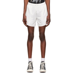 Off White Recycled Polyester Shorts 222827M193001
