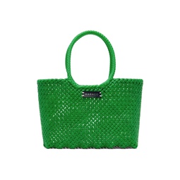 Green Upcycled Tote 241245M172005