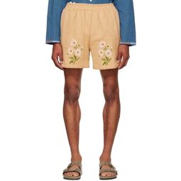 Beige Jasmine Shorts 222245M193059