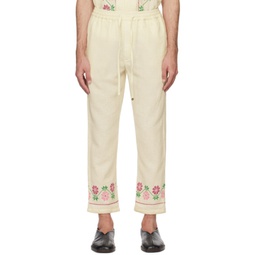 Off-White Embroidered Trousers 241245M191001