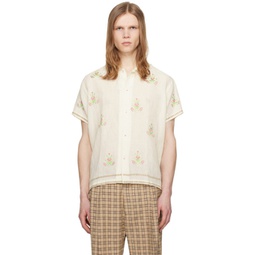 Off-White Embroidered Shirt 241245M192014