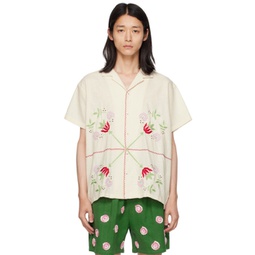Off-White Floral Shirt 232245M192014