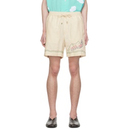 Off-White Embroidered Shorts 241245M193003