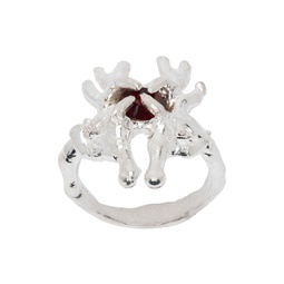 Silver Armored Butterfly Ring 241093F024001