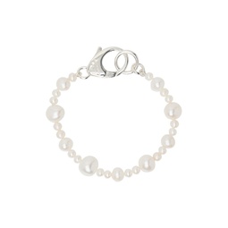 White XL Pearl Bracelet 222481M142003