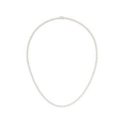 Silver Classic Tennis Chain Necklace 241481M145017