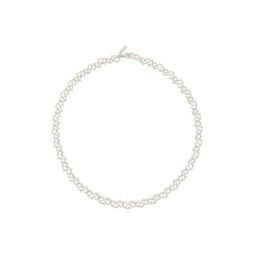 Silver Thorn Link Necklace 241481M145050