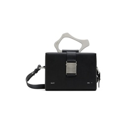 Black Solely Box Messenger Bag 232295M170002