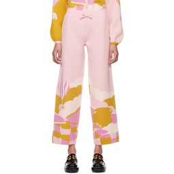 Yellow   Pink Ami Trousers 222977F087004
