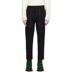 Black Pull On Trousers 231154M191006