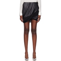 Black Bubble Miniskirt 241154F090006