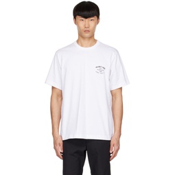 White Cotton T Shirt 222154M213020