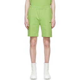 Green Cotton Shorts 222154M193000