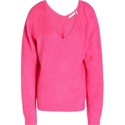Brushed cotton-blend sweater
