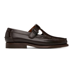Brown Alber Loafers 241991F121005