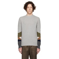 Gray Wool Sweater 222829M201000