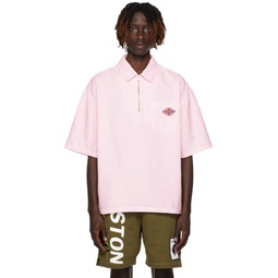 Pink Zip Polo 231967M192006