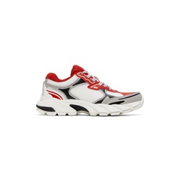 White Block Stepper Sneakers 231967M237004