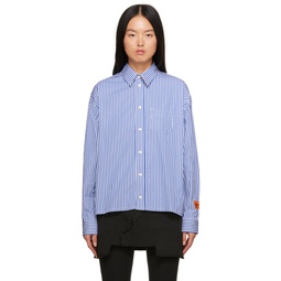 Blue Striped Shirt 232967F109003
