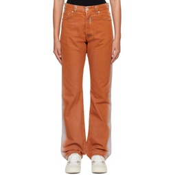 Orange Gradient Jeans 231967F069008