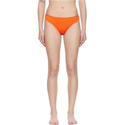 Orange Nylon Bikini Bottoms 221967F105004