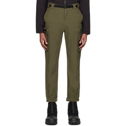 Khaki Belted Cargo Pants 231006M188004