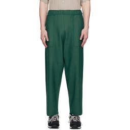 Green Inlaid Trousers 232729M191038