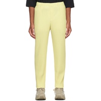 Yellow Tailored Pleats 1 Trousers 222729M191102