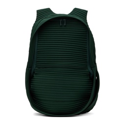 Green Pleats Daypack Backpack 241729M166000