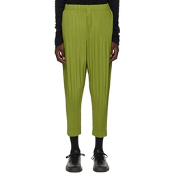 Green Monthly Color December Trousers 241729M190001