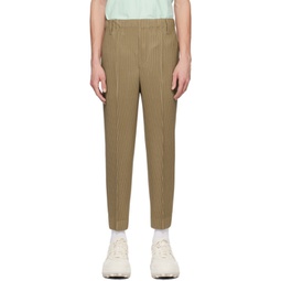 Beige Compleat Trousers 241729M191044
