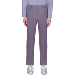 Purple Tailored Pleats 1 Trousers 231729M191050