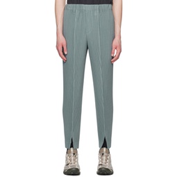 Green Tailored Pleats 2 Trousers 231729M191080