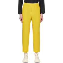 Yellow Monthly Color March Trousers 231729M191066