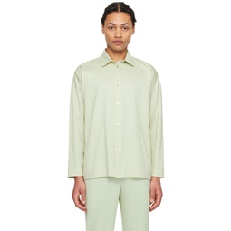 Green Dolman Sleeve Shirt 241729M192017