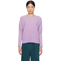 Purple Dolman Long Sleeve T-Shirt 241729M213003