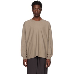 Brown Release-T 1 Long Sleeve T-Shirt 231729M213016