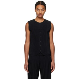 Black Basics Vest 232729M185003