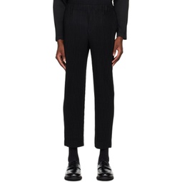 Black Tailored Pleats 2 Trousers 241729M191037